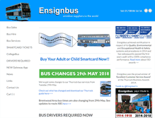 Tablet Screenshot of ensignbus.com